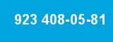 923 408-05-81 923 408-05-81